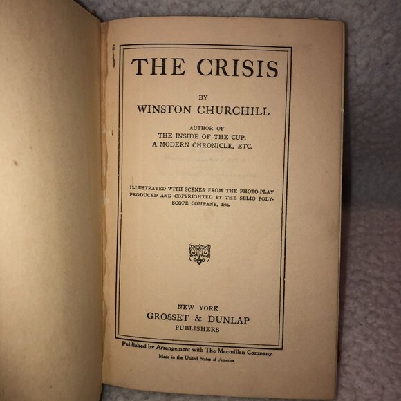 Atg The Crisis Hardcover Book 1901 by Winston Churchill Dust Jacket Grosset & Du - Picture 4 of 6